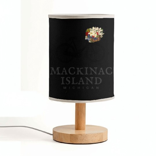 Mackinac Island Bike Michigan Fabric Lamps