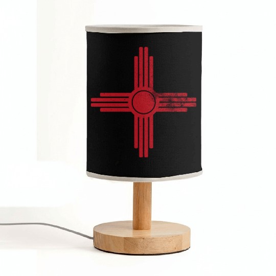 Zia Sun New Mexico Zia Mountains Fabric Lamps