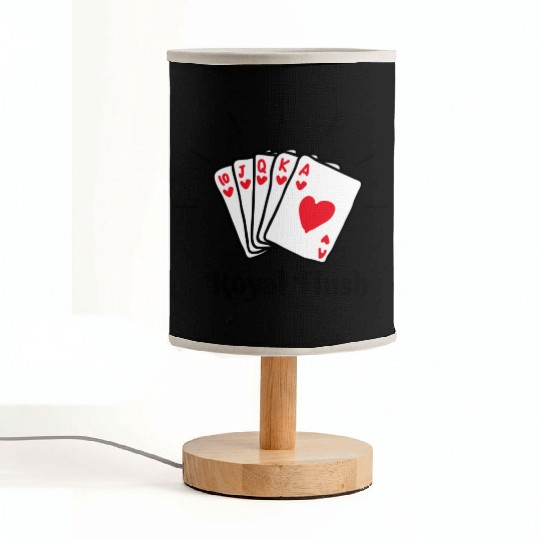 Royal Flush Poker Fabric Lamps