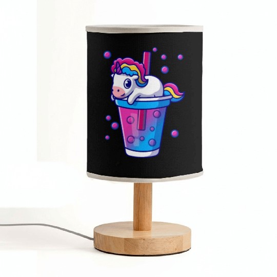 Boba Tea Bubble Tea Cute Kawaii Unicorn Bisexual Fabric Lamps