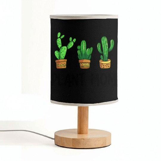 Plant Mom Funny Cactus Succulent Fabric Lamps