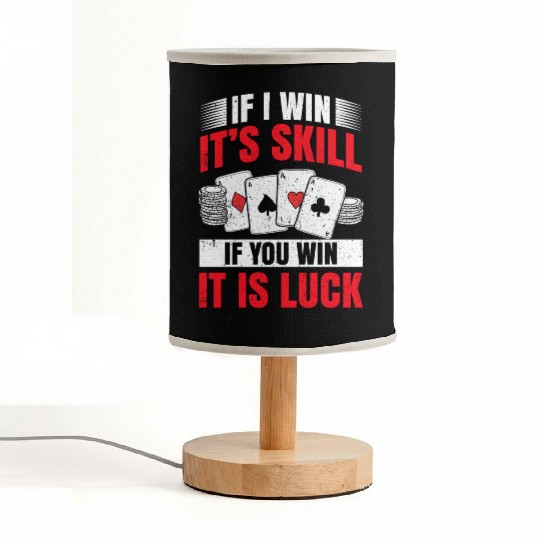 Poker Blackjack Cards Royal Flush Gambling Casino Fabric Lamps