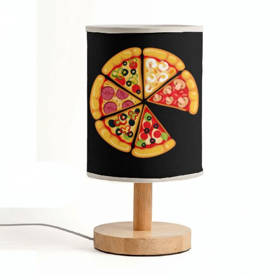 Pizza and Slice Dad and Son Matching Fabric Lamps
