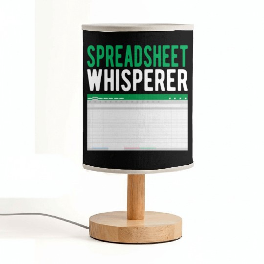 Spreadsheet Whisperer Excel Accounting Accountant Fabric Lamps