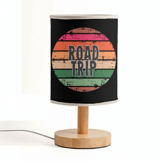 Road Trip orange Fabric Lamps