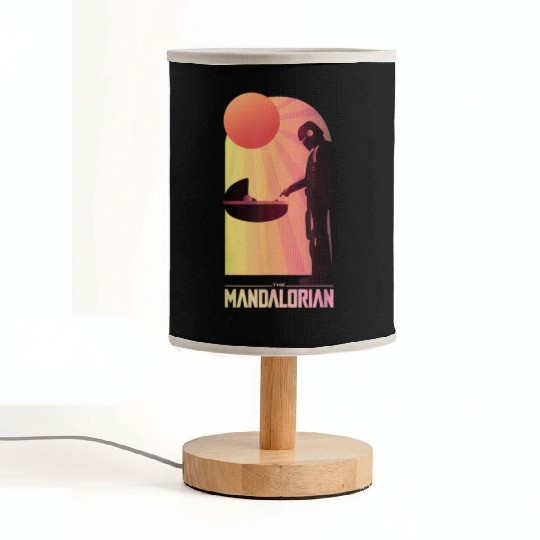 Star Wars The Mandalorian The Child Sunset Meeting Fabric Lamps