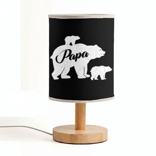 Papabear Baby Newborn Twin Dad Bear Papabear Fabric Lamps