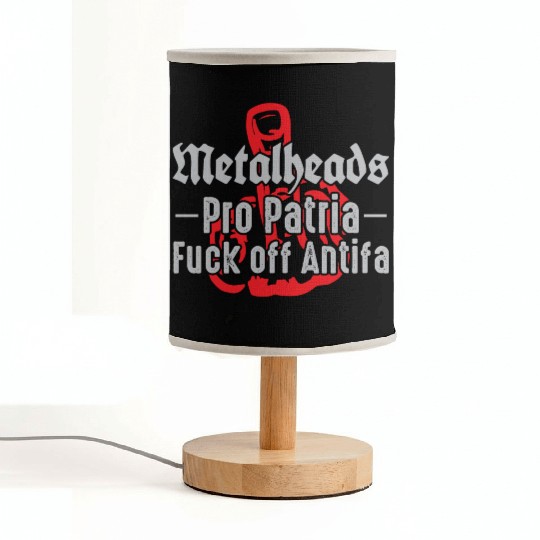 Metalheads Pro Patria - Fuck off Antifa Fabric Lamps