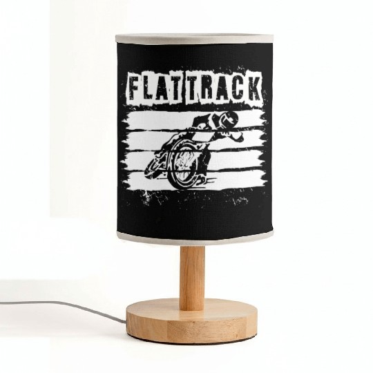 FLAT TRACK MOTORCYCLE racing dirt track speedway Fabric Lamps