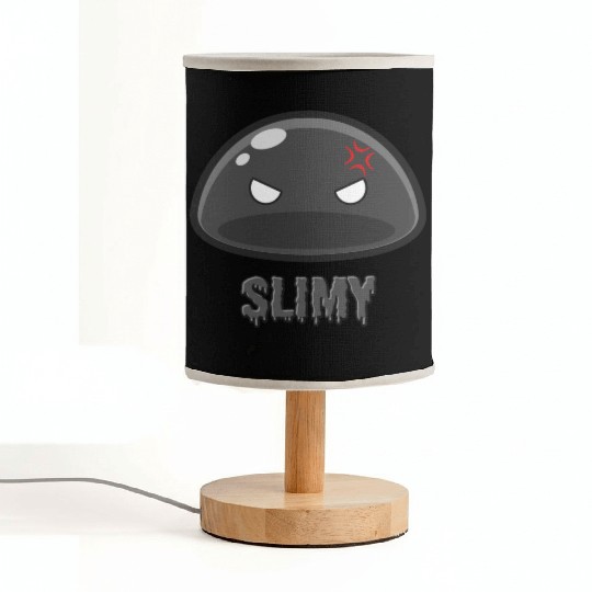 Cute Black Dungeon Slime Monster Weird Anime Fabric Lamps