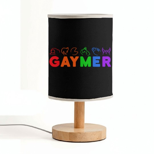 gaymer / gay pride gamer Fabric Lamps