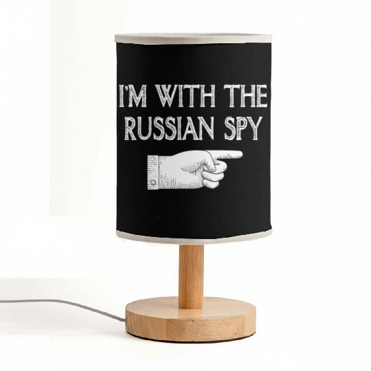 I'm With Russian spy Matching Halloween Costume Fabric Lamps