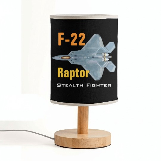 F 22 Raptor stealth fighter Fabric Lamps