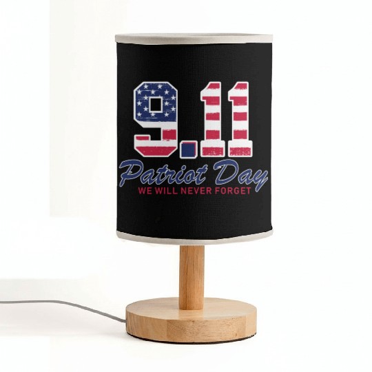 Patriot Day Never Forget 9 11 Anniversary Fabric Lamps