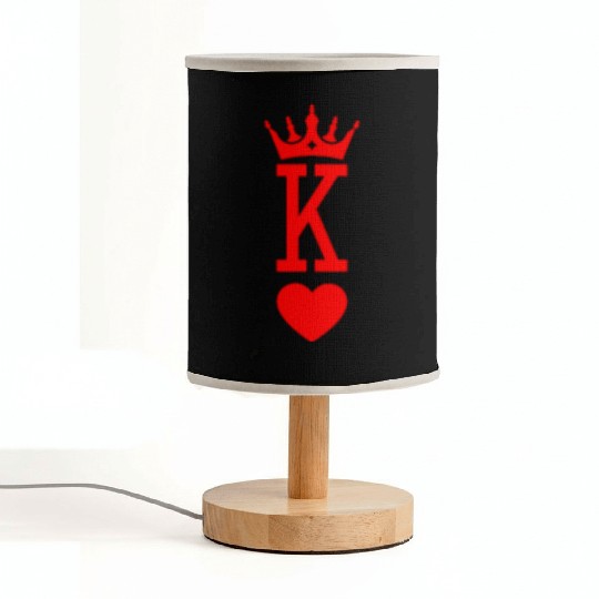 King of Hearts King Queen Couple Halloween Costume Fabric Lamps