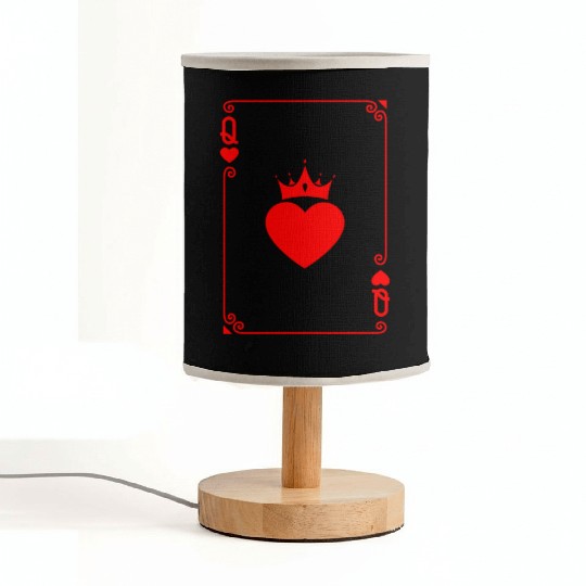 Queen of Heart King Queen Couple Halloween Costume Fabric Lamps