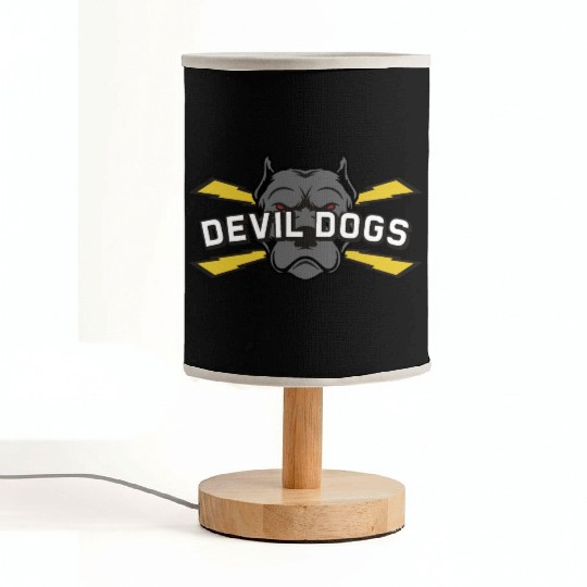Devil dogs v4 Fabric Lamps