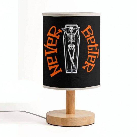 Pumpkin, Dancing Skeleton Never Better Skull Skele Fabric Lamps