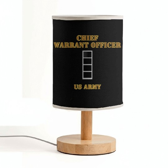 Army Emblem Warrant Officer 4 CW4 US Army Hat Fabric Lamps