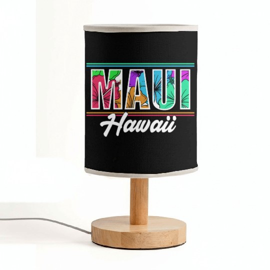Summer Vacation Beach Maui Hawaii Fabric Lamps