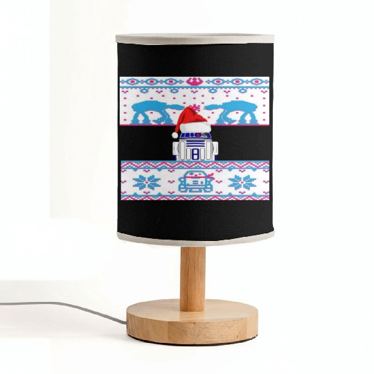 R2D2 Ugly Christmas Sweater Fabric Lamps
