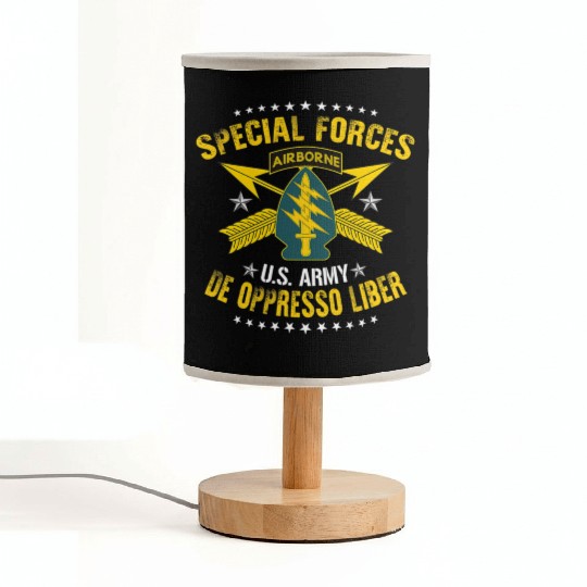US Army Special Forces De Oppresso Liber Fabric Lamps