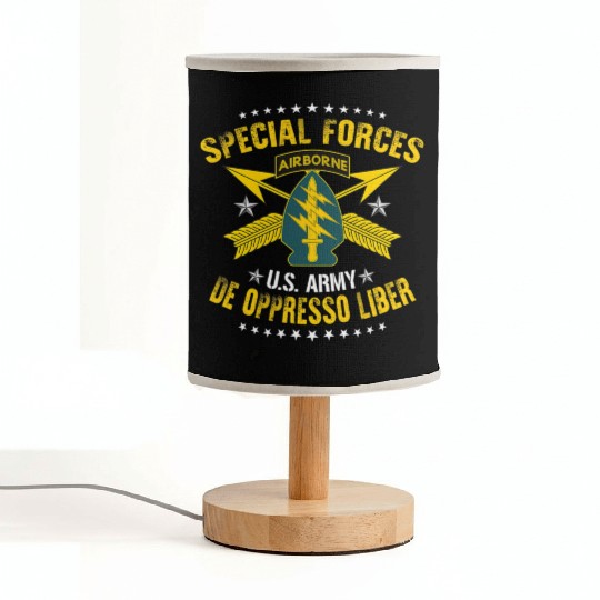 US Army Special Forces De Oppresso Liber Fabric Lamps
