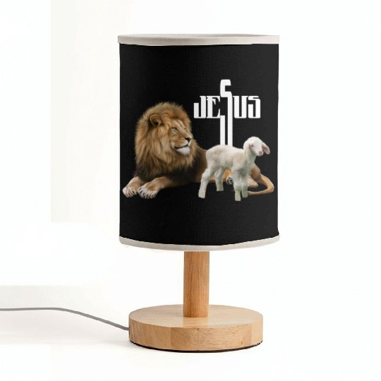 Jesus is Lion and Lamb Fabric Lamps