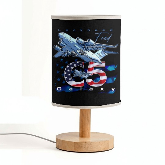 C5 Galaxy Us Air Force Aircraft Fabric Lamps