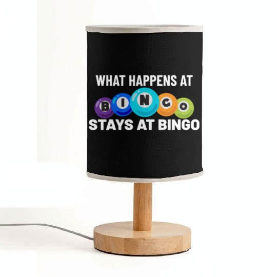 Bingo Card Game Bingo Player Bingo Cards Fabric Lamps