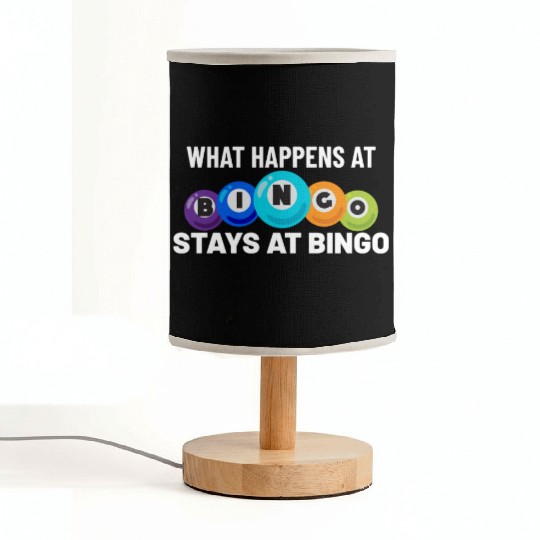 Bingo Card Game Bingo Player Bingo Cards Fabric Lamps