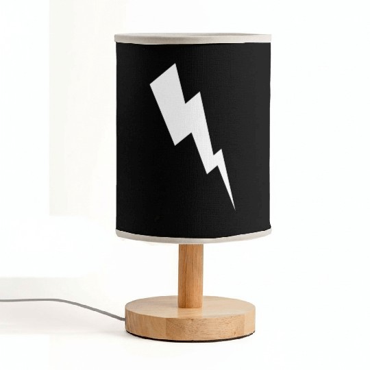 zeus lightening bolt Fabric Lamps