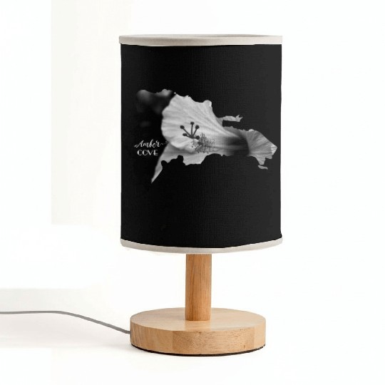 AMBER COVE Dominican Republic Map Puerto Plata DR Fabric Lamps