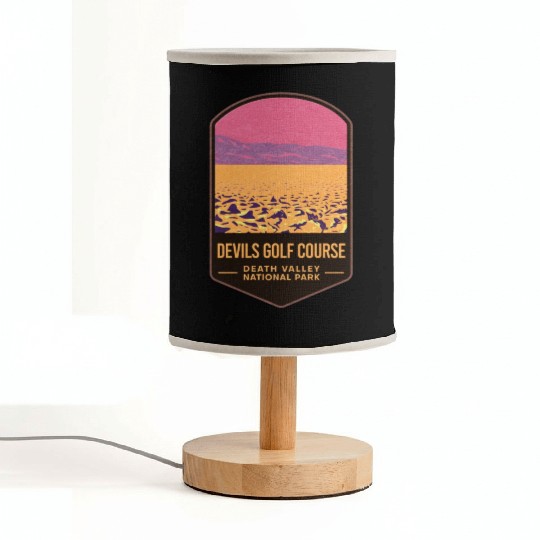 Devils Golf Course Death Valley National Park Fabric Lamps