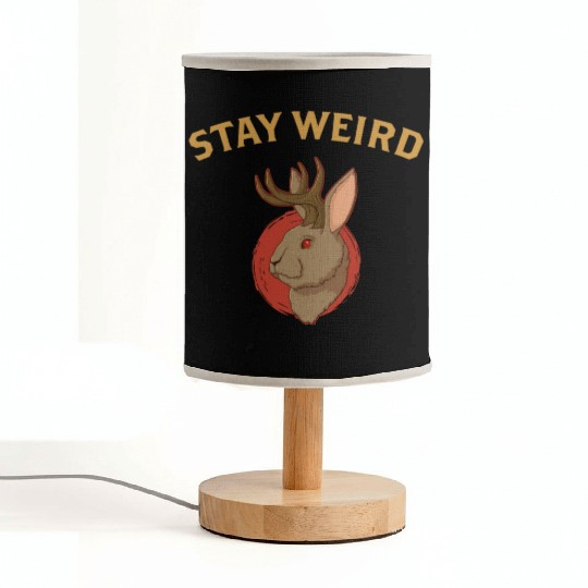 Stay Weird Cryptozoology Cryptid Jackalope product Fabric Lamps