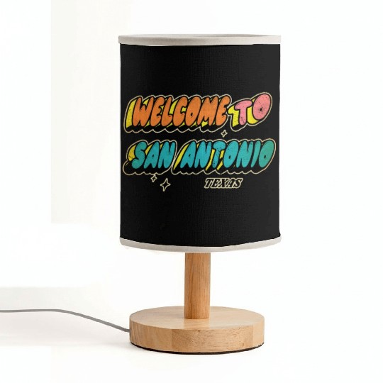 Welcome to San Antonio Texas Design Fabric Lamps