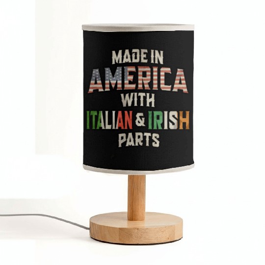 Italian And Irish Made In America Mix Heritage Vin Fabric Lamps