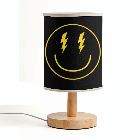 Lightning Smiley Face Emoticon Happy Face Smileyhi Fabric Lamps