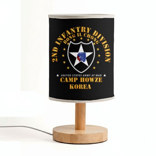 Army 2nd Infantry Division Camp Howze wo DS Fabric Lamps