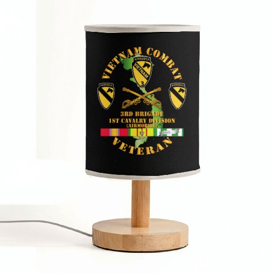 Army Vietnam Combat Cavalry Veteran w Support Brig Fabric Lamps