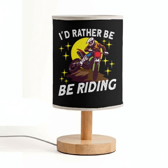 Dirt Bike Dirt Bike Riding Motocross Dirt Biking Fabric Lamps