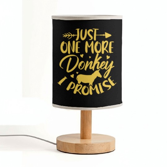 Just One More Donkey I Promise Fabric Lamps