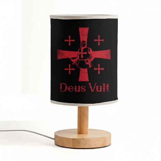Deus Vult God Wants It Latin Templar Knight Fabric Lamps