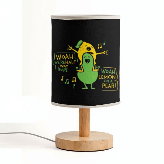Lemon On A Pear Funny Meme Lemon On A Pear Teacher Fabric Lamps