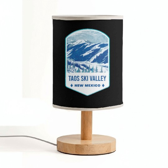 Ski Taos Valley New Mexico Fabric Lamps