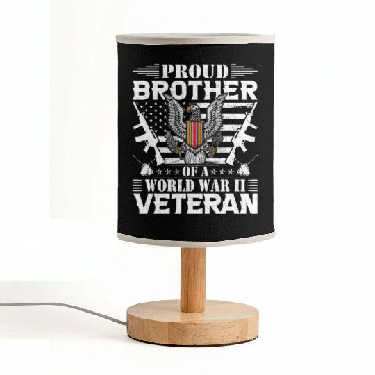 Proud Brother of a World War Il Veteran Fabric Lamps