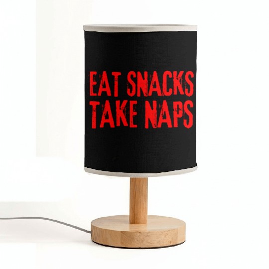 Eat Snacks Take Naps Fabric Lamps