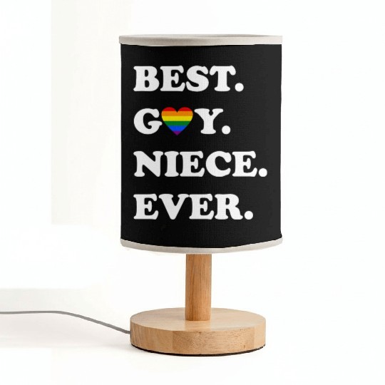 Best Gay Niece Ever Fabric Lamps LGBTQ Gay Pride