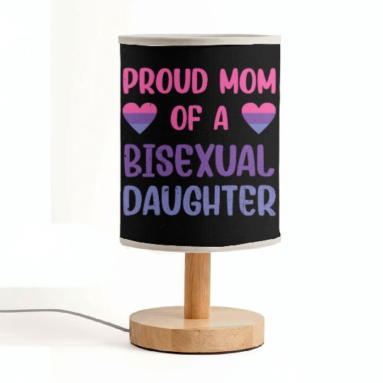 Womens Proud Mom Of A Bisexual Daughter Lgbt Fabric Lamps