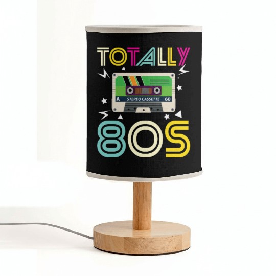 Totally 80s Retro Music Cassette Tape Fabric Lamps